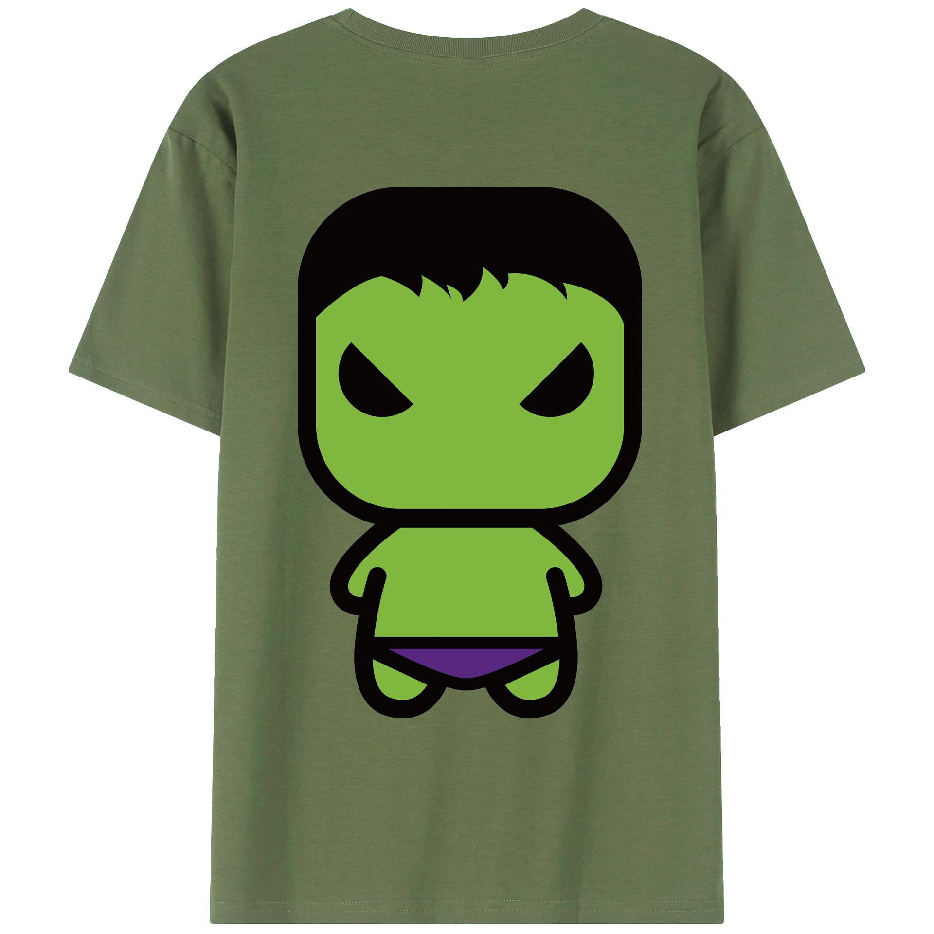 （画像用） アベンジャーズ The Avengers 綿100％ メンズ半袖Tシャツ（バックプリント） 通気性